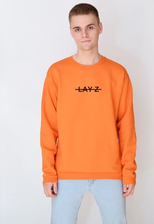 ORANGE LAY-Z SWEATSHIRT