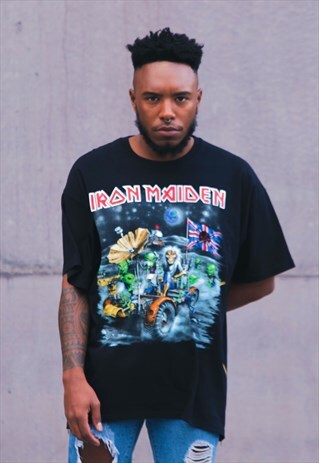 REWORKED BAND MERCHANDISE T-SHIRT - IRON MAIDEN III