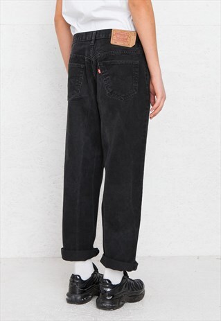 VINTAGE BLACK LEVI'S 501 FIT DENIM JEANS