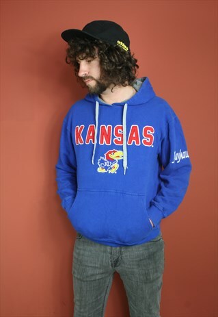 VINTAGE USA COLLEGE OVERSIZED HOODIE SWEATSHIRT JUMPER