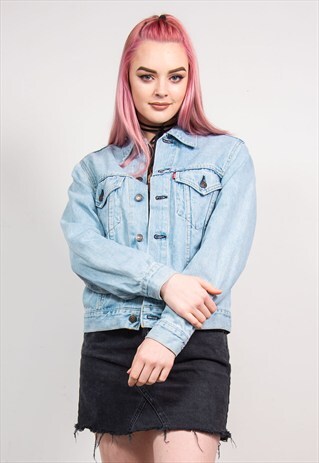 90'S VINTAGE LIGHT BLUE LEVI'S DENIM JACKET