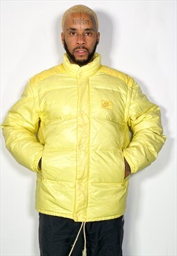 Nike 80s yellow puffer jacket