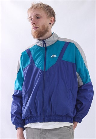 VINTAGE MENS NIKE BIG LOGO WINDBREAKER SUIT JACKET