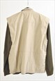 VINTAGE 90S UTILITY VEST IN BEIGE