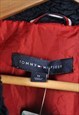 VINTAGE TOMMY HILFIGER FLEECE JACKET BLOCK COLOUR PATTERN L