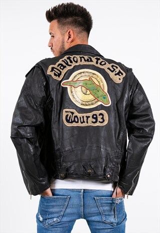 VINTAGE 80S AVELINAS LEATHER JACKET / S6908