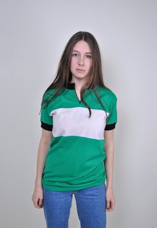 90S GREEN TSHIRT, RAVE TEE, SIZE S