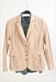 Vintage 00s blazer jacket in light gold