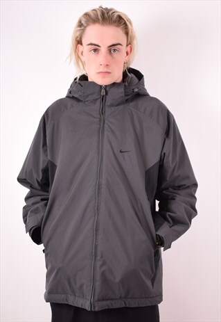 NIKE MENS VINTAGE JACKET MEDIUM GREY 90S