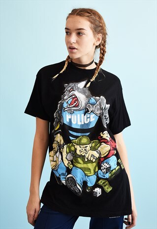 Y2K OVERSIZED GRUNGE NOVELTY T-SHIRT TEE