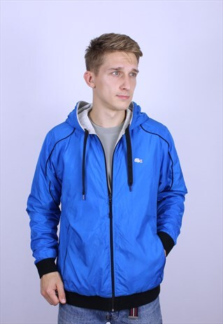 VINTAGE LACOSTE HOODIE DOUBLE SIDED JACKET