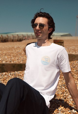 'WAVE LOGO' ORGANIC COTTON T-SHIRT