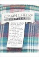 VINTAGE FLANNEL CHECKED CABIN CREEK SHIRT - M