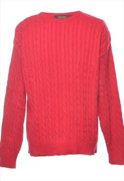 Brooks Brothers Cable Knit Jumper - M