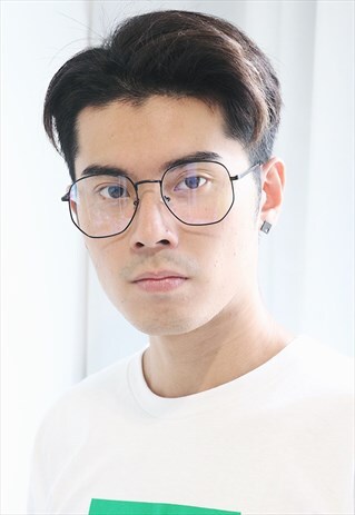 POLYGON METAL GLASSES - BLACK
