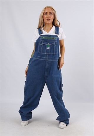 VINTAGE USA LIBERTY DENIM DUNGAREES LONG LEG 18 2XL (5AG)
