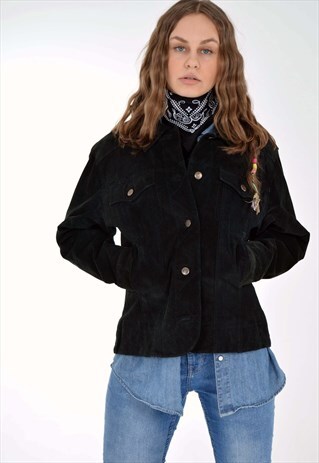 VINTAGE 90'S REAL SUEDE LEATHER JACKET