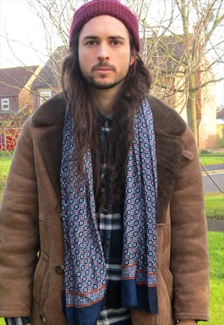 VINTAGE 70S MOD PAISLEY SCARF - SAMMY - INDIE ROCK PREPPIE