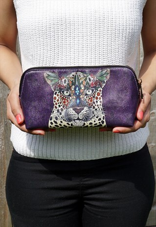 LEOPARD QUEEN MAKE UP / POUCH / ACCESSORY BAG