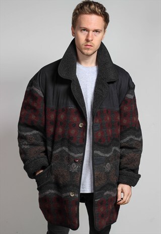 VINTAGE AZTEC SHERPA JACKET