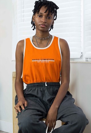 VINTAGE NAUTICA T-SHIRT LOGO 90S XL 6.4