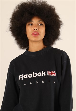 VINTAGE REEBOK EMBROIDERED SPELLOUT SWEATSHIRT