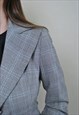 ITALIAN PLAID BLAZER JACKET WOMEN VINTAGE 80S EVENING JACKET