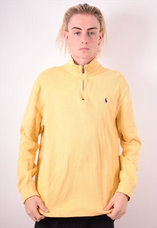 POLO RALPH LAUREN MENS VINTAGE SWEATSHIRT JUMPER LARGE 90S