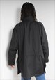 VINTAGE 90S PRISON PRISONERS JACKET COAT BLACK