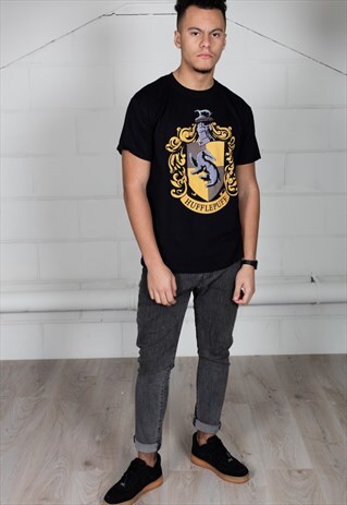 HARRY POTTER HUFFLEPUFF LOGO UNISEX T-SHIRT