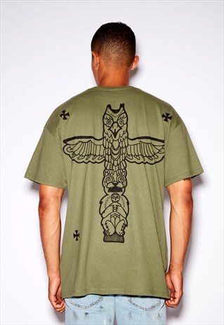 TOTEM OVERSIZED GREEN TEE