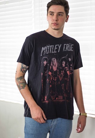VINTAGE MOTLEY CRUE T-SHIRT LOGO 90S XL 5.7