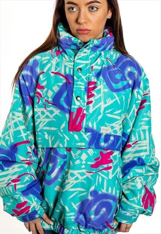 VINTAGE PATTERNED PUFFER JACKET J2237