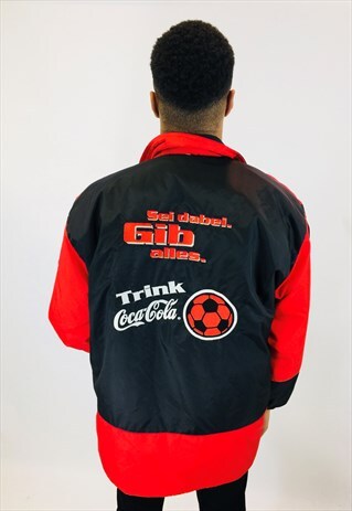 COCA COLA EMBROIDERED PUFFER COAT