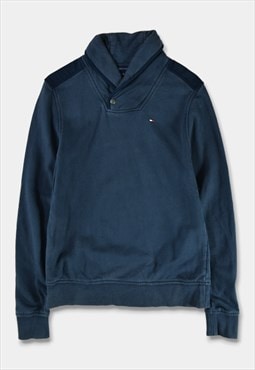 (XS) 2000's Vintage Tommy Hilfiger Sweatshirt Blue Logo
