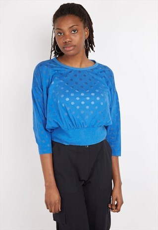 VINTAGE BLUE BENETTON TOP