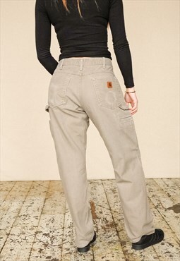 Vintage Carhartt Carpenter Trousers Women's Brown