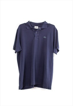 Vintage Lacoste Polo Shirt in Blue L