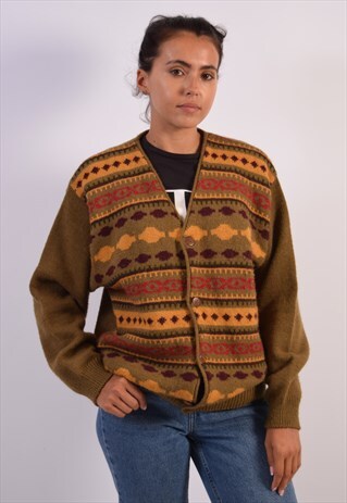VINTAGE CARRERA CARDIGAN SWEATER GREEN