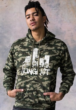 Junglist Sound System Camo Camouflage Mens Hooded Top Hoodie