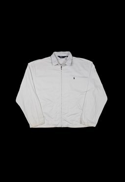 Vintage 90s Polo Ralph Lauren Harrington Jacket in White