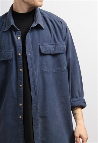 VINTAGE COTTON SHIRT BLUE
