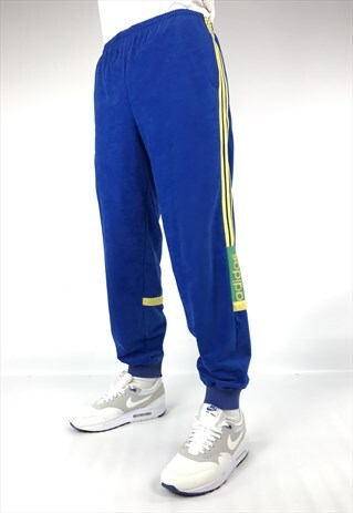 90S VINTAGE ADIDAS VELOUR TRACKSUIT BOTTOMS JOGGERS