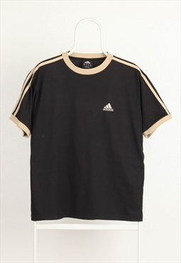 Vintage Adidas Crewneck Logo T-shirt Black