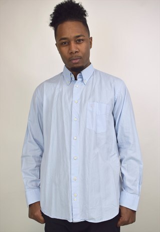 VINTAGE 90S BURBERRY BLUE SHIRT