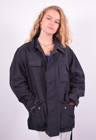 VINTAGE SERGIO TACCHINI MILITARY JACKET NAVY BLUE