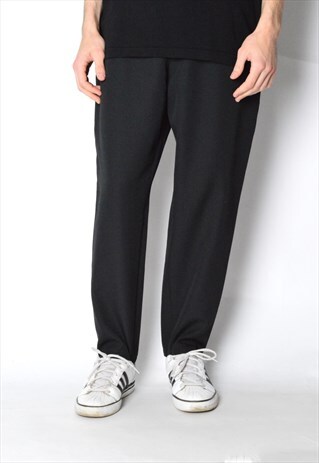 VINTAGE 90S BLACK MINIMALIST PANTS