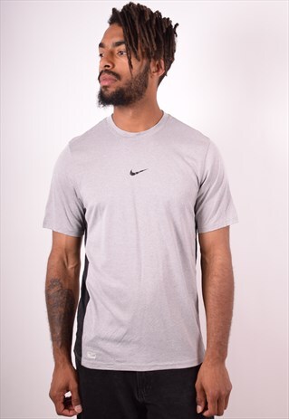 NIKE MENS VINTAGE T-SHIRT TOP SMALL GREY 90S