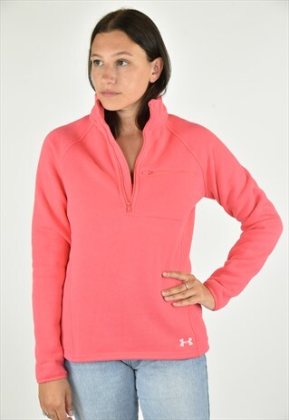 VINTAGE 90'S UNDER ARMOUR PINK SWEATSHIRT SMALL