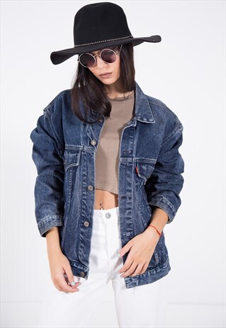 VINTAGE 80S CLASSIC LEVI'S BASIC DENIM JACKET / S1447